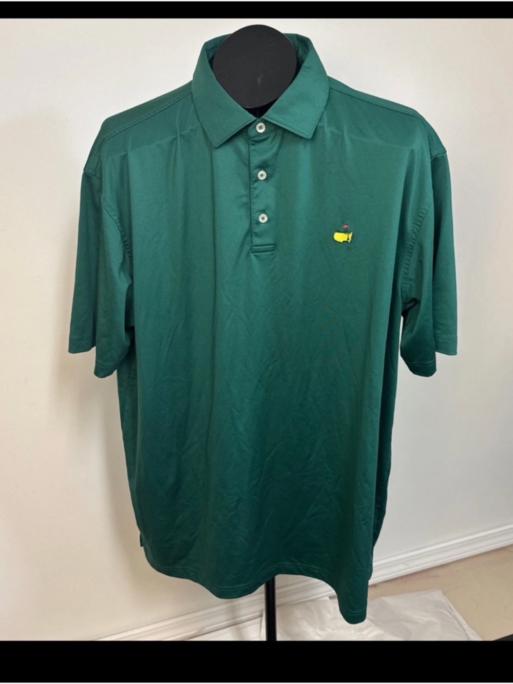 Masters Tech Polo Shirt Mens Size XL Green Agusta Master Golf Performance Golfer